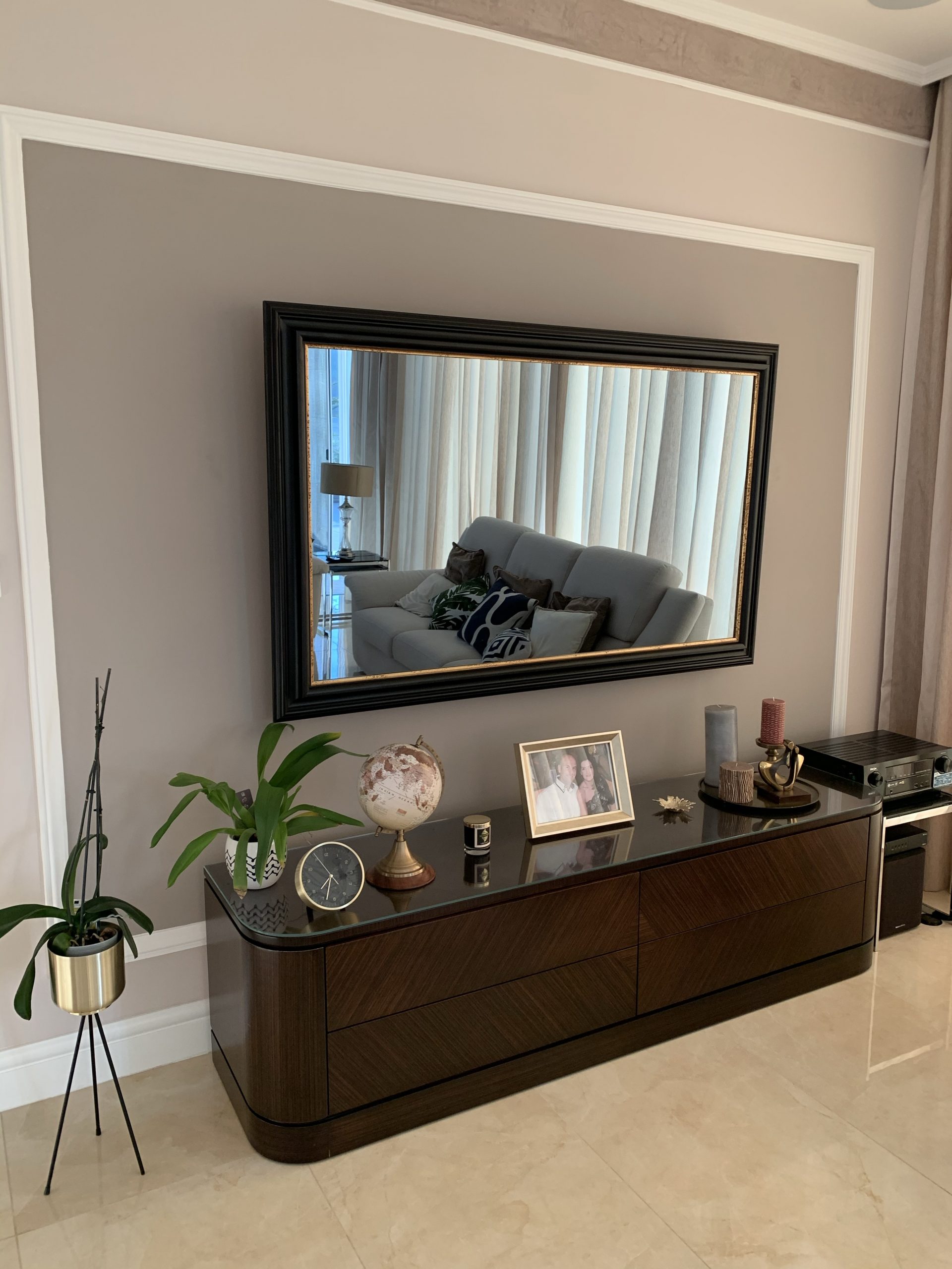 2023 Model 50 Inch Samsung Neo QLED QN90 Framed Mirror TV with any frame.