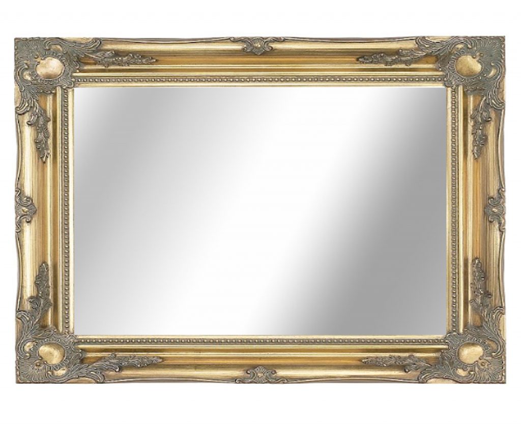 Gold swept frame