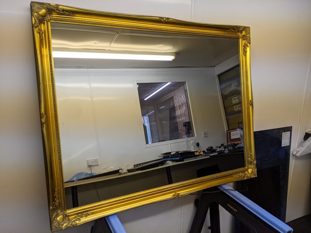 50 inch gold swept Mirror TV