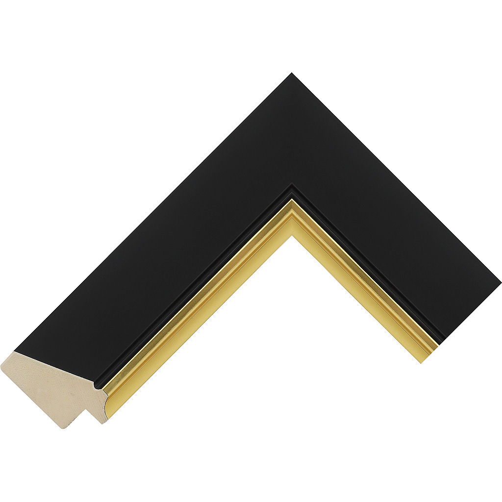 Angled Black Gold Corner