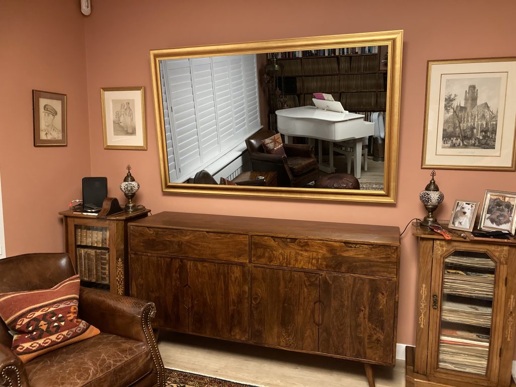 Michael and Alan review 65 Inch Mirror TV with Reverse Gold Frame